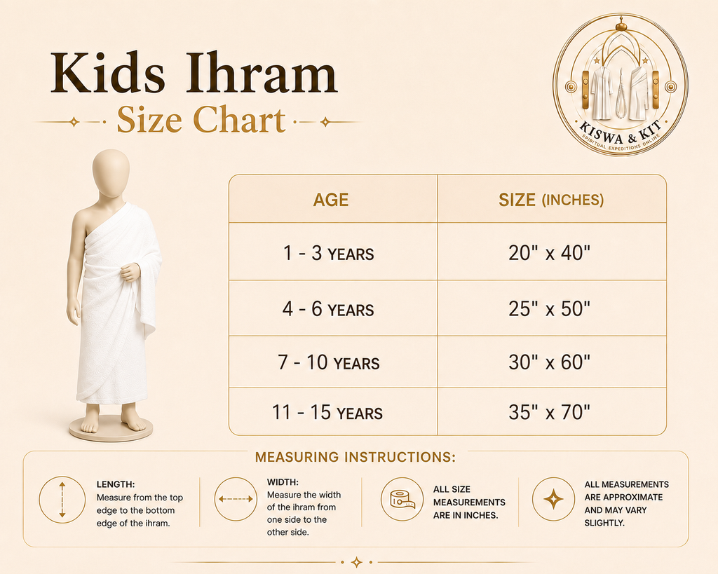 Boys towel Ihram (11-15year)